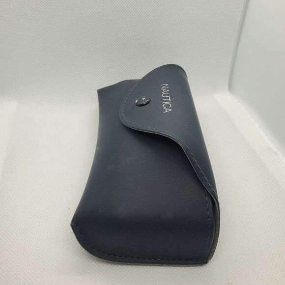 Nautica Blue Glasses Case with Gray Lining - Picture 4 of 6